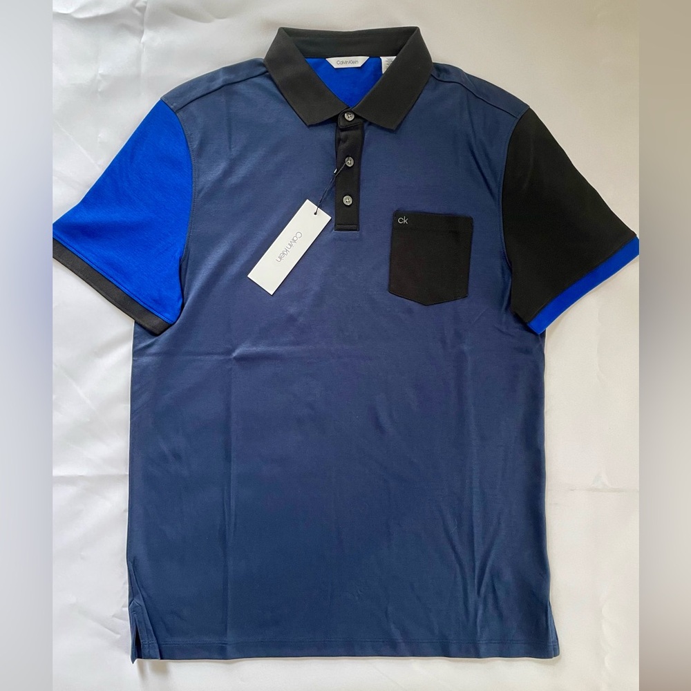 Calvin Klein Mens liquid touch polo shirt size M